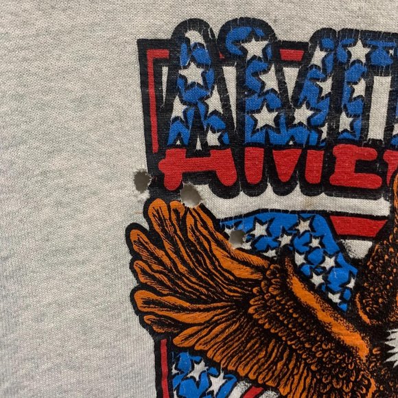 Vintage Fruit Of Loom Eagle Crewneck Sweatshirt - Picture 4 of 5